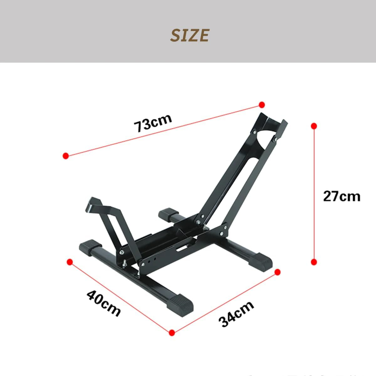 Floor Rack Bicycle Storage Stand Road Bike Parking Repair Cycle Support Portable image number 4