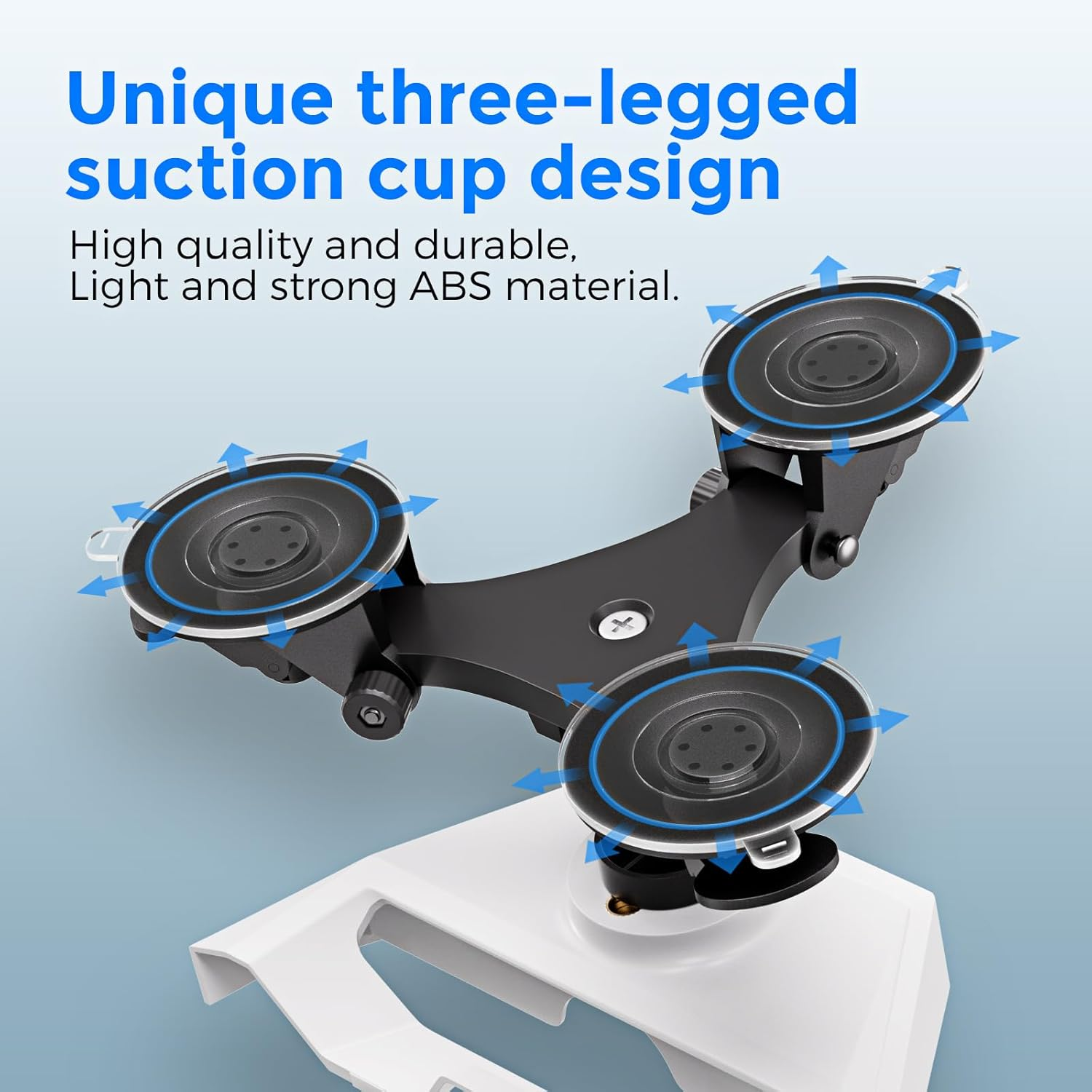 Starlink Mini Tripod Suction Cup Mount - 3X Heavy Duty Vacuum Grip, 360&deg; Adjustable ABS Anti-Slip Base for Car/Rv/Boat, Portable Installation image number 5