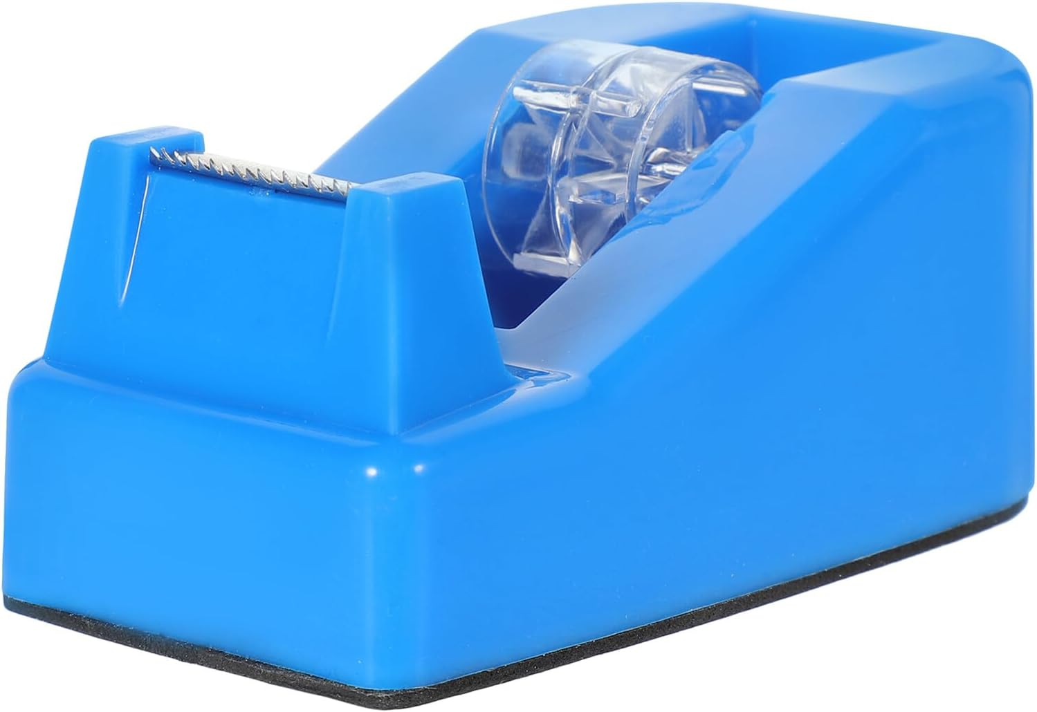 Veemoon Portable Small Tape Dispenser with Colored Transparent Design Hold and Cut Tape Holder for Office School and Home Use Practical Desk Accessory in Blue image number 4