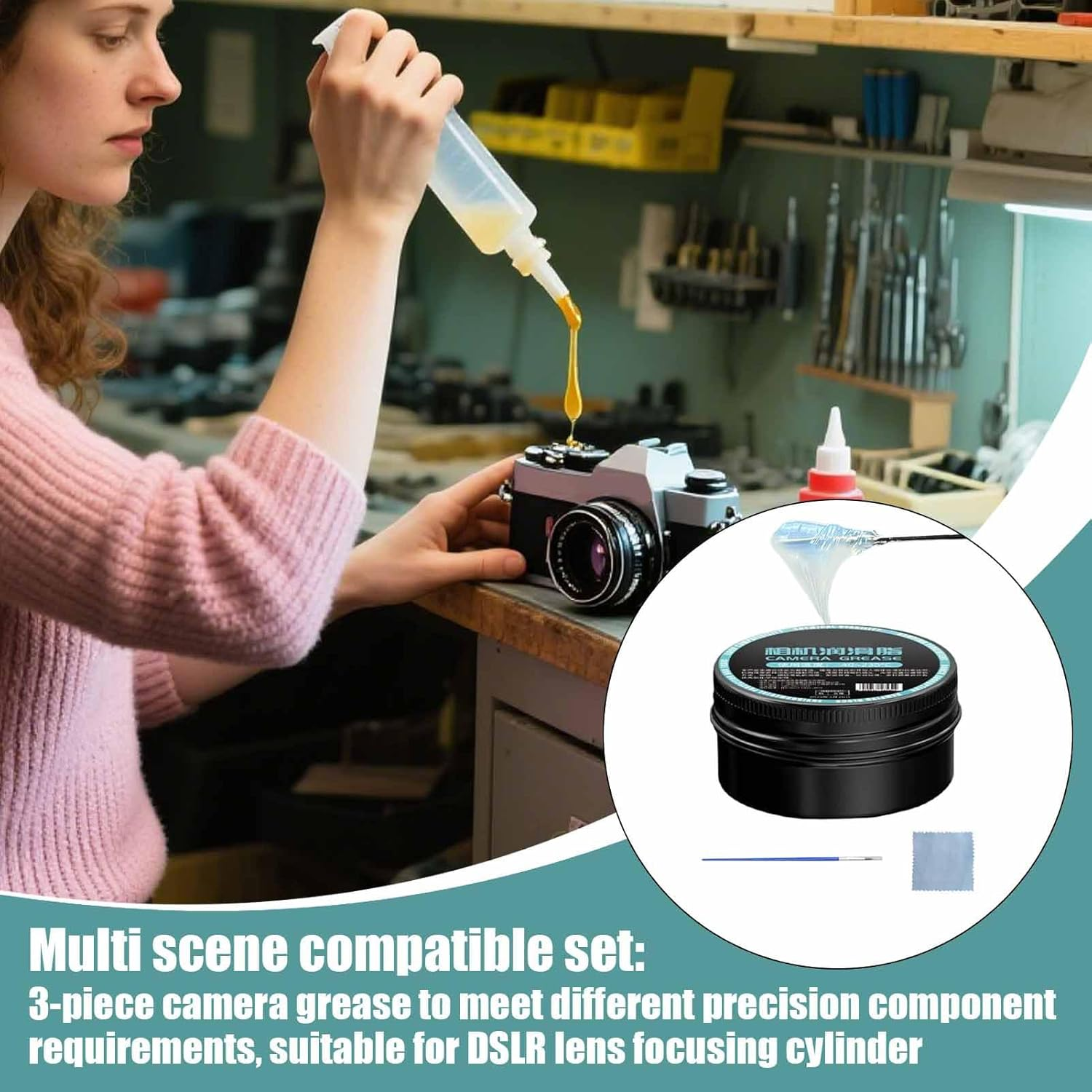 Telescope Grease | 30G Lens Grease | Lube Set for Camera Bearings Binoculars Quiet Performance Longevity Lubricating Optical Devices image number 6