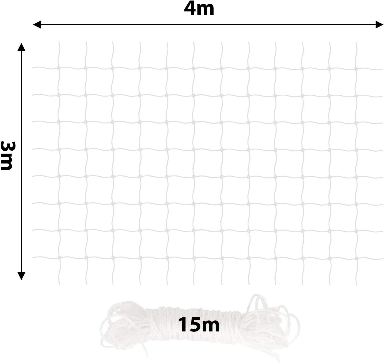 Dibea Cat Net Balcony Protection Net Cat Protection Net Size 3 X 4 M (S) image number 1
