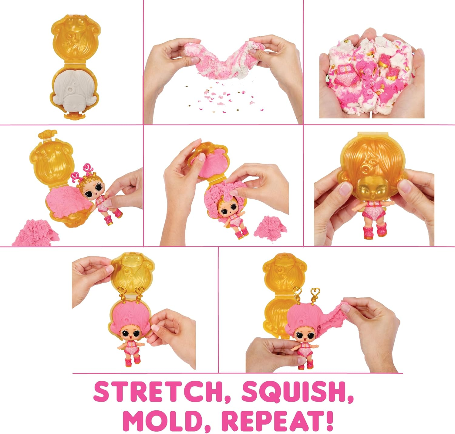L.O.L. Surprise! Squish Sand Magic Hair Tots - Collectible Doll with Squish Sand and Surprises - Great for Girls Ages 3+ image number 2