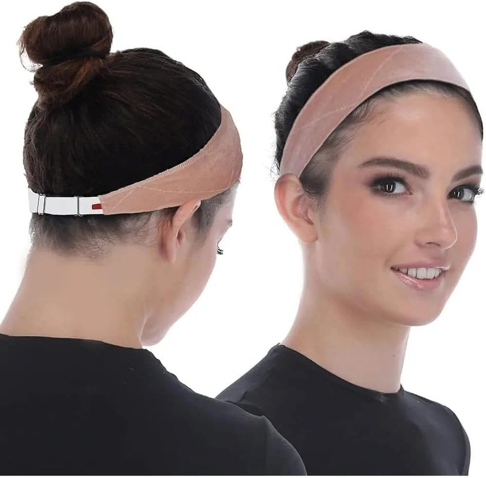 Adjustable Wig Grip Band Non Slip Breathable Lightweight Velvet Headband Wig Accessory Pink Ruibex image number 3