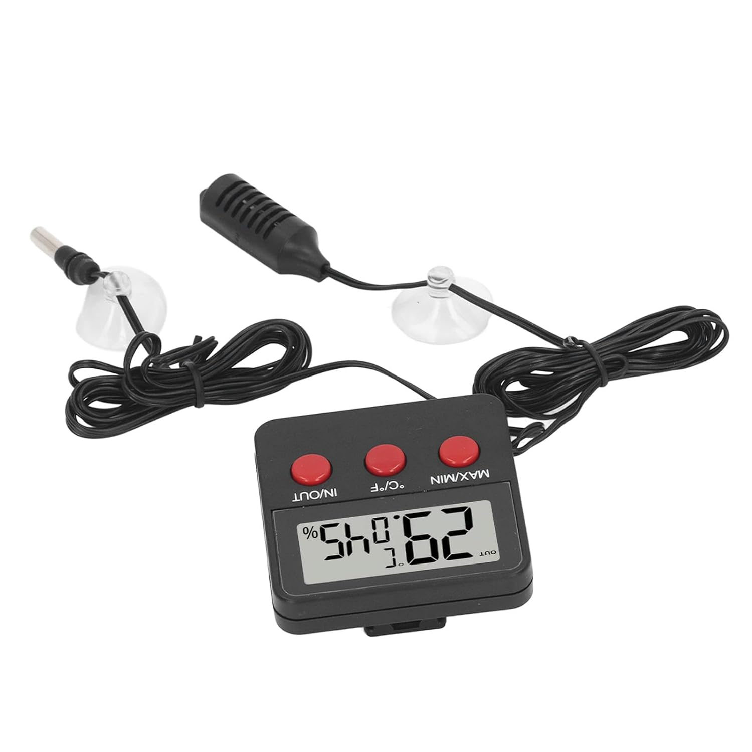 Temperature and Humidity Meter with 2 Probes Digital Hygrometer for Aquariums, Incubators & Reptile Tanks image number 5