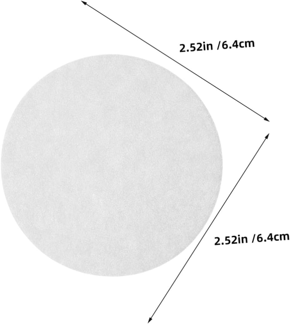 TEHAUX 600Pcs Disposable round Coffee Filter Paper for Percolators and Espresso Makers Compatible with Small Coffee Pots Single-Use Portable Filters for Camping Home Office Travel Party image number 2