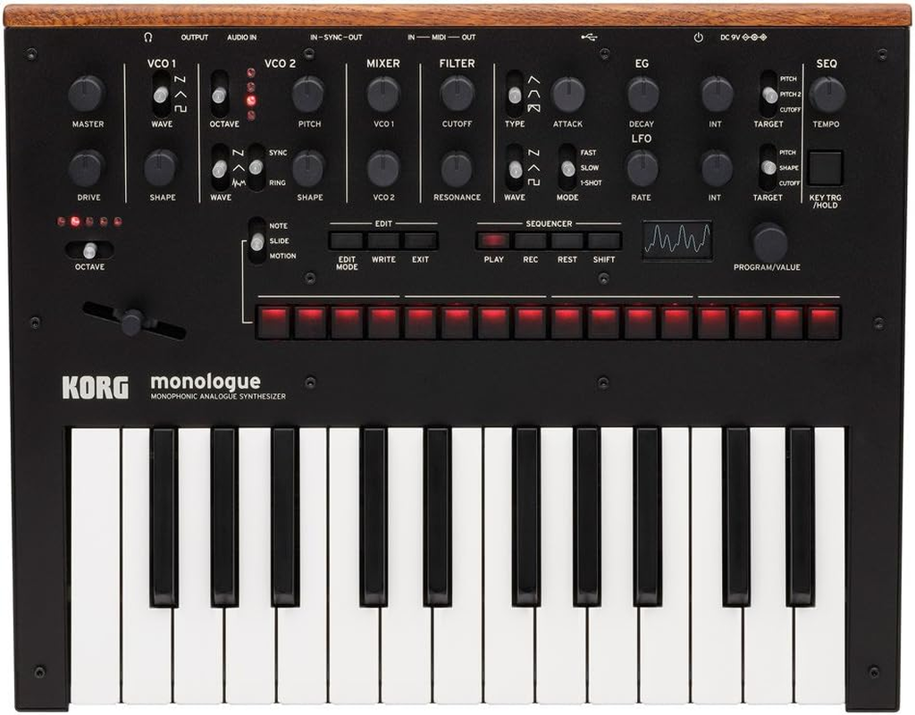 KORG Monophonic Analog Synthesizer Monologue-Bk Monologue Black image number 1