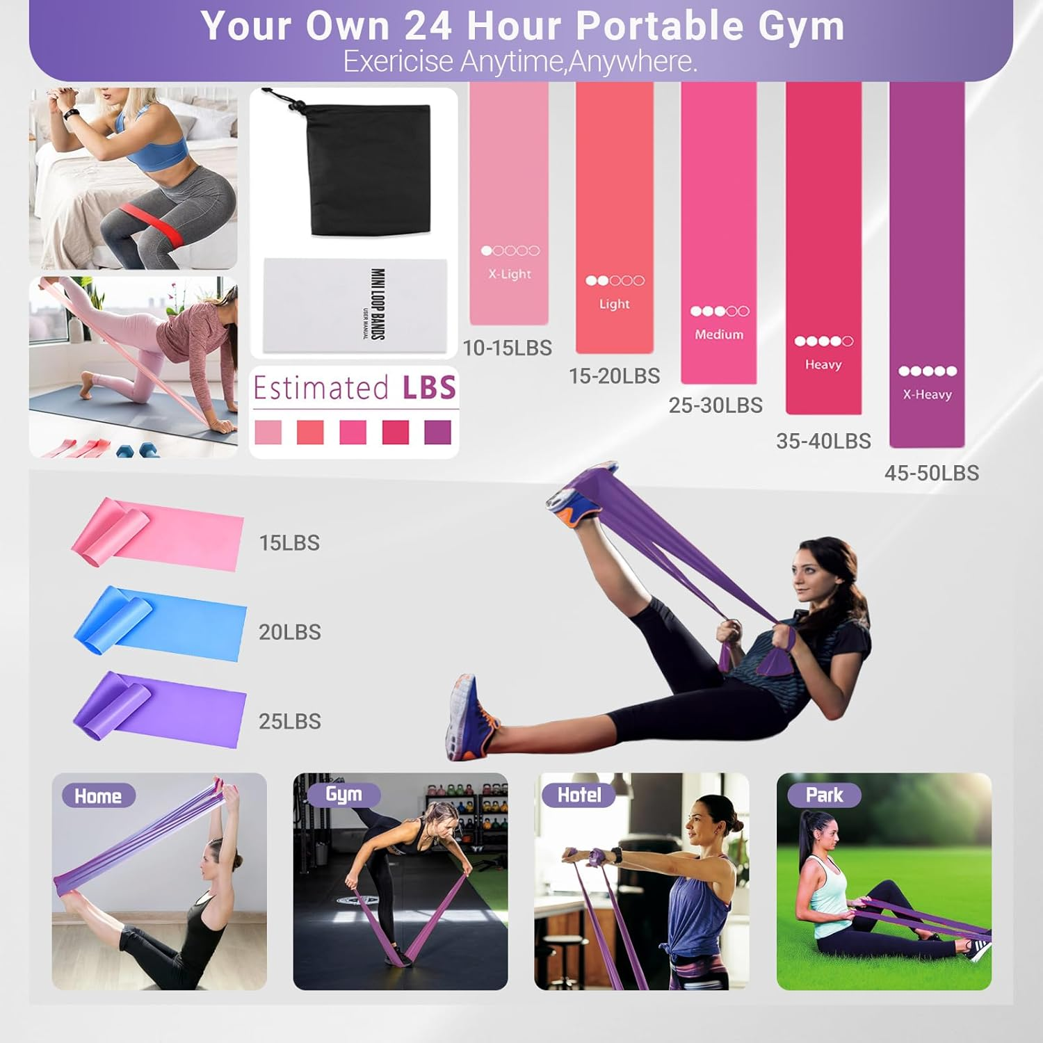 Pilates Board - Pilates Reformer Set, Multi-Purpose Foldable Pilates Reformer Board for Home, 5 in 1 Pilates Sliding Board image number 3