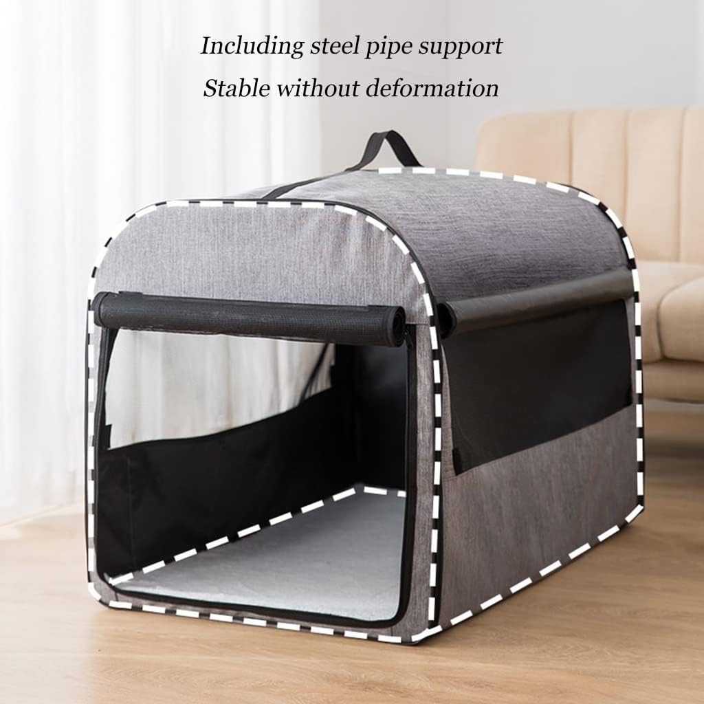 All-Season Dog Kennels Vehicle-Mounted Dog Houses Small Dog Houses Indoor Cat Houses, Pet Supplies(Color:Brown,Size:37 * 30 * 30Cm) image number 4