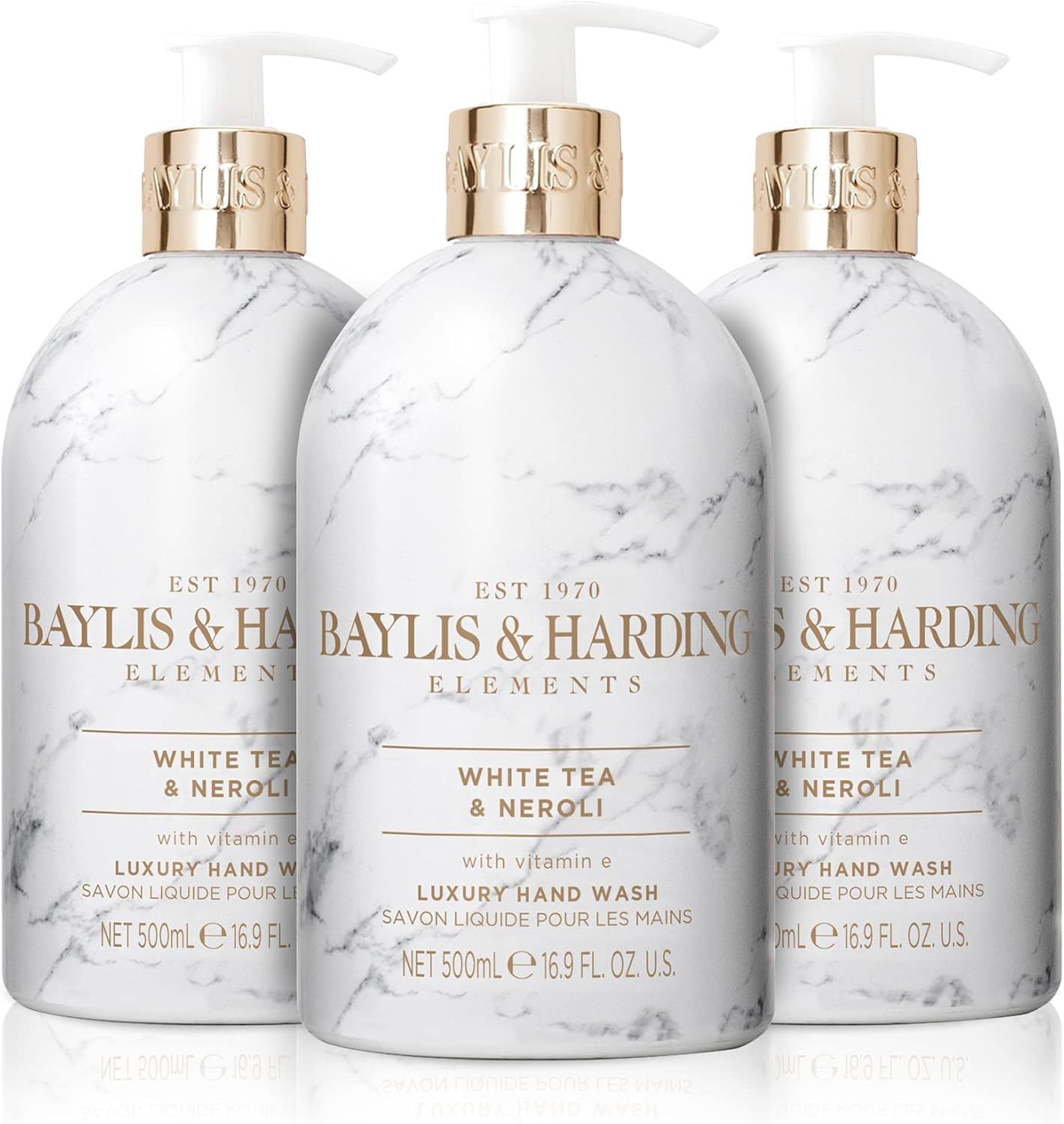 Baylis & Harding Elements White Tea & Neroli Hand Wash, 500 Ml (Pack of 3) - Vegan Friendly image number 5