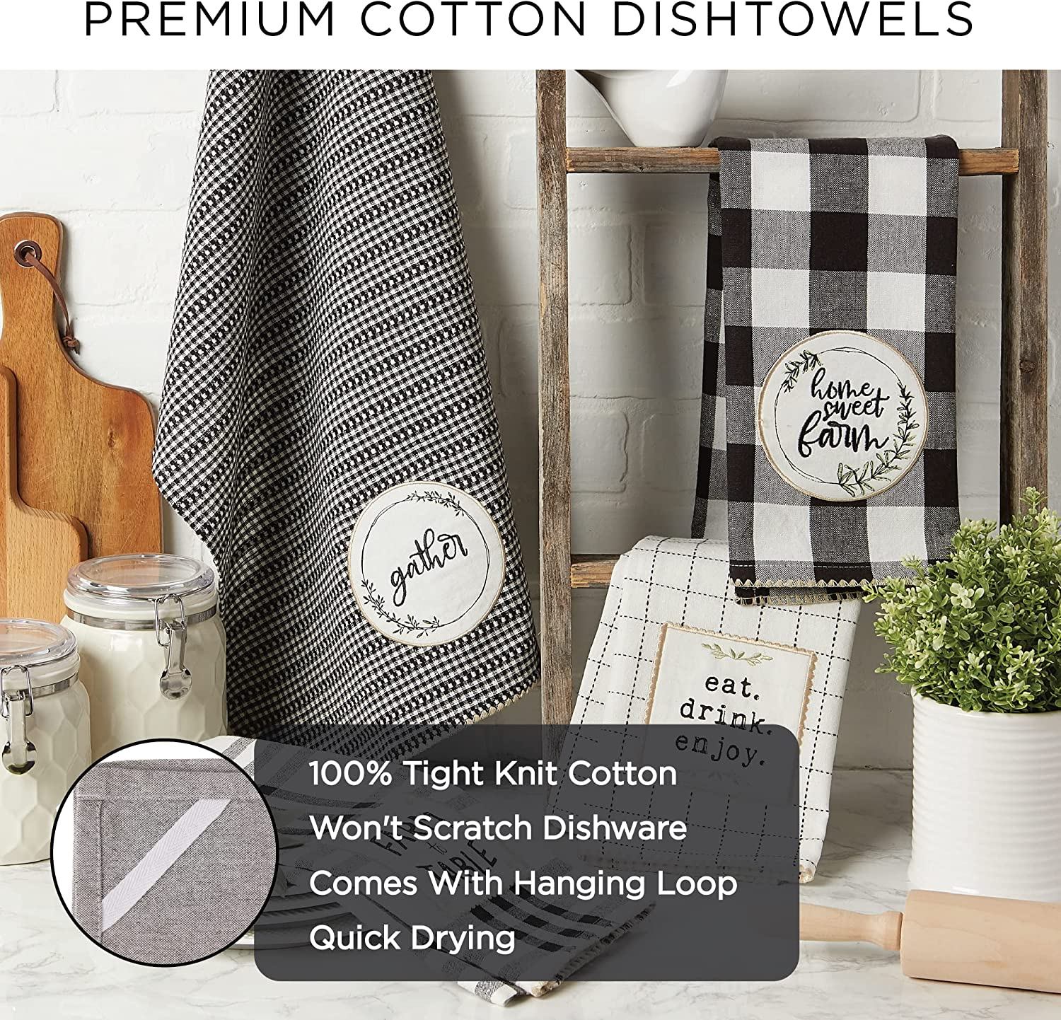 DII Maritime Spread Kitchen Textiles, 18X28, 3 Piece image number 2