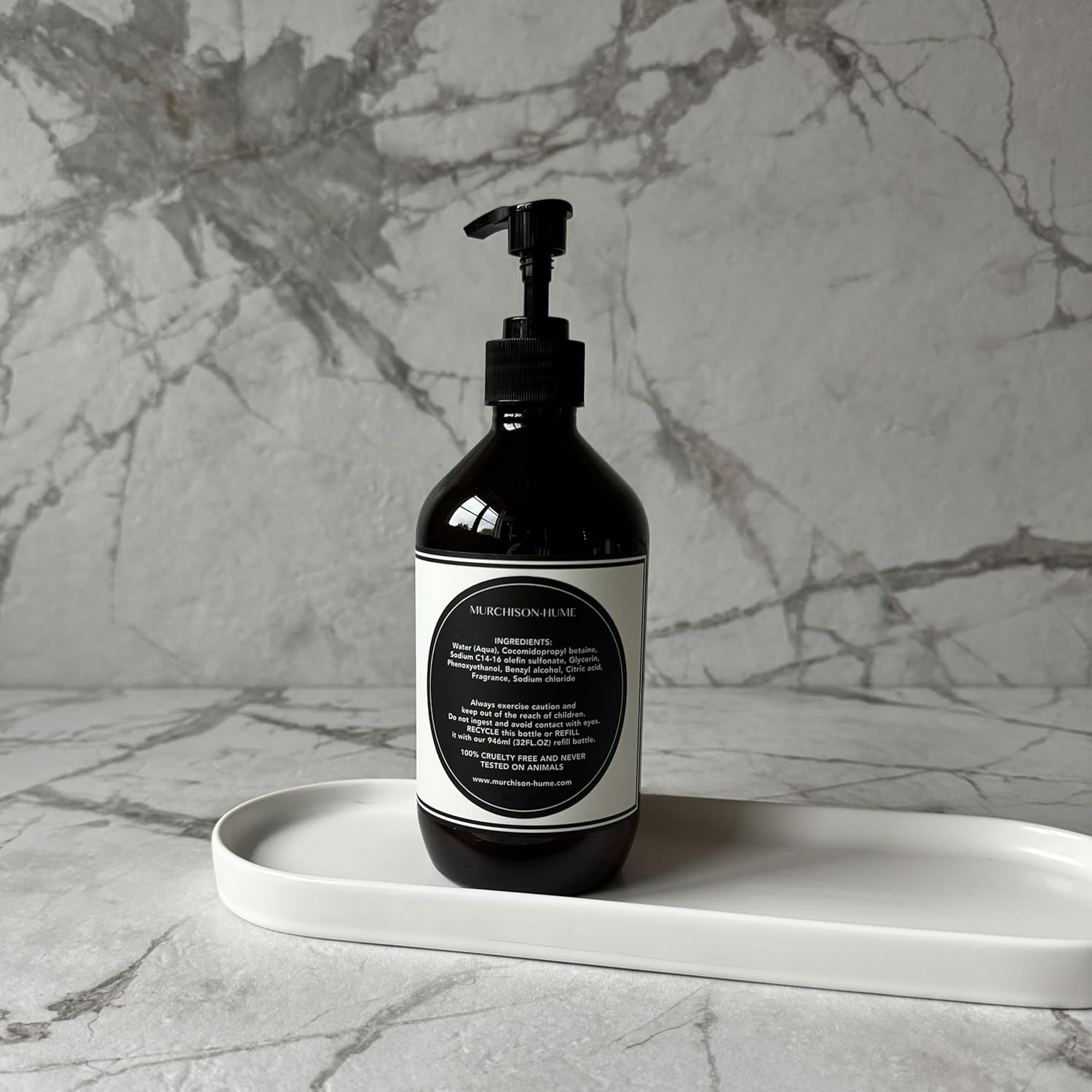 Murchison-Hume Luxury Vegan Hand Soap with Pump Dispenser, Moisturising Hand Wash, SLS, Paraben & Cruelty-Free, 500Ml (Australian White Grapefruit) image number 3