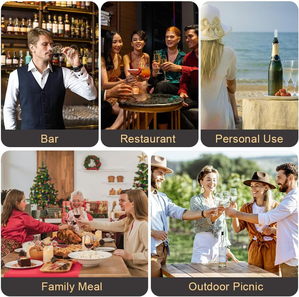 HOTUT Wine Chiller Sticks, Set of 2 Wine Chiller Sticks, Stainless Steel Cooling Rod with Spout, Wine Cooler Set, Wine Stick Cooler, Wine Bottle Cooler for Red and White Wine, Wine Accessories Gift image number 3