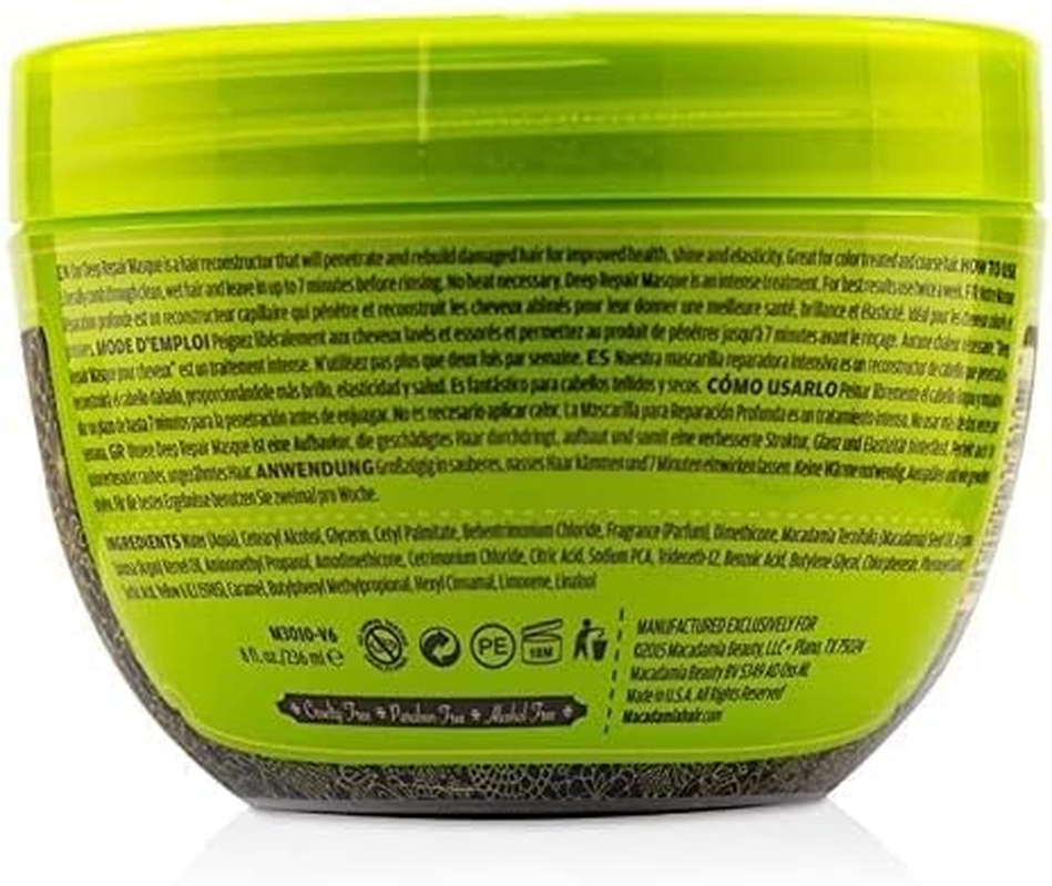 Macadamia Natural Oil Deep Repair Masque (For Dry, Damaged Hair) 236Ml