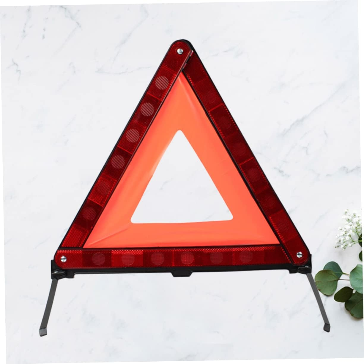 ABOOFAN Road Safety Warning Triangle Sign for Vehicles Red Reflective Triangle Roadside Warning Sign for Car Breakdown and Outdoor Use image number 6