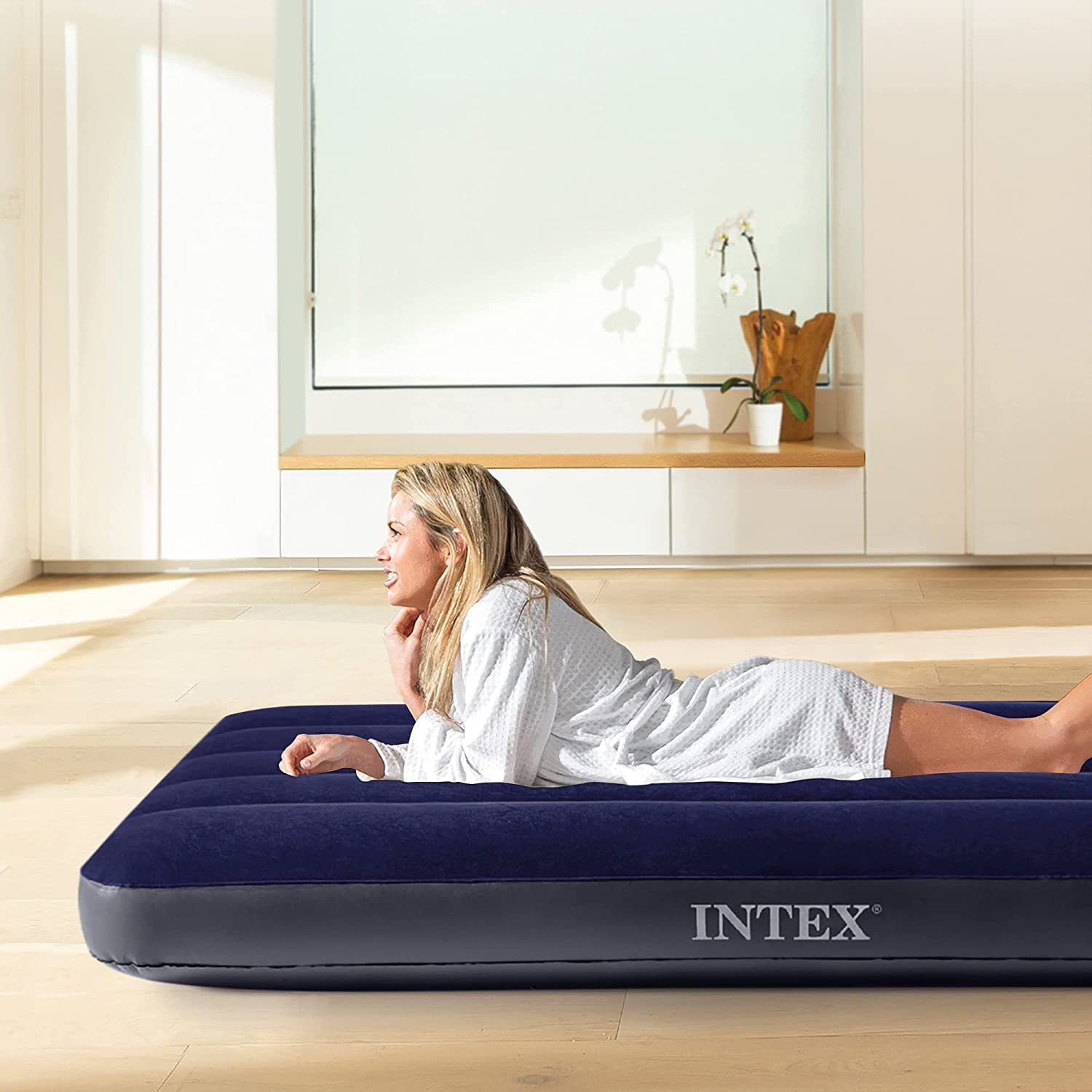 INTEX 64756 - Cot Dura-Beam Series Classic Downy Airbed, Size 76Cmx1.91Mx25Cm image number 2