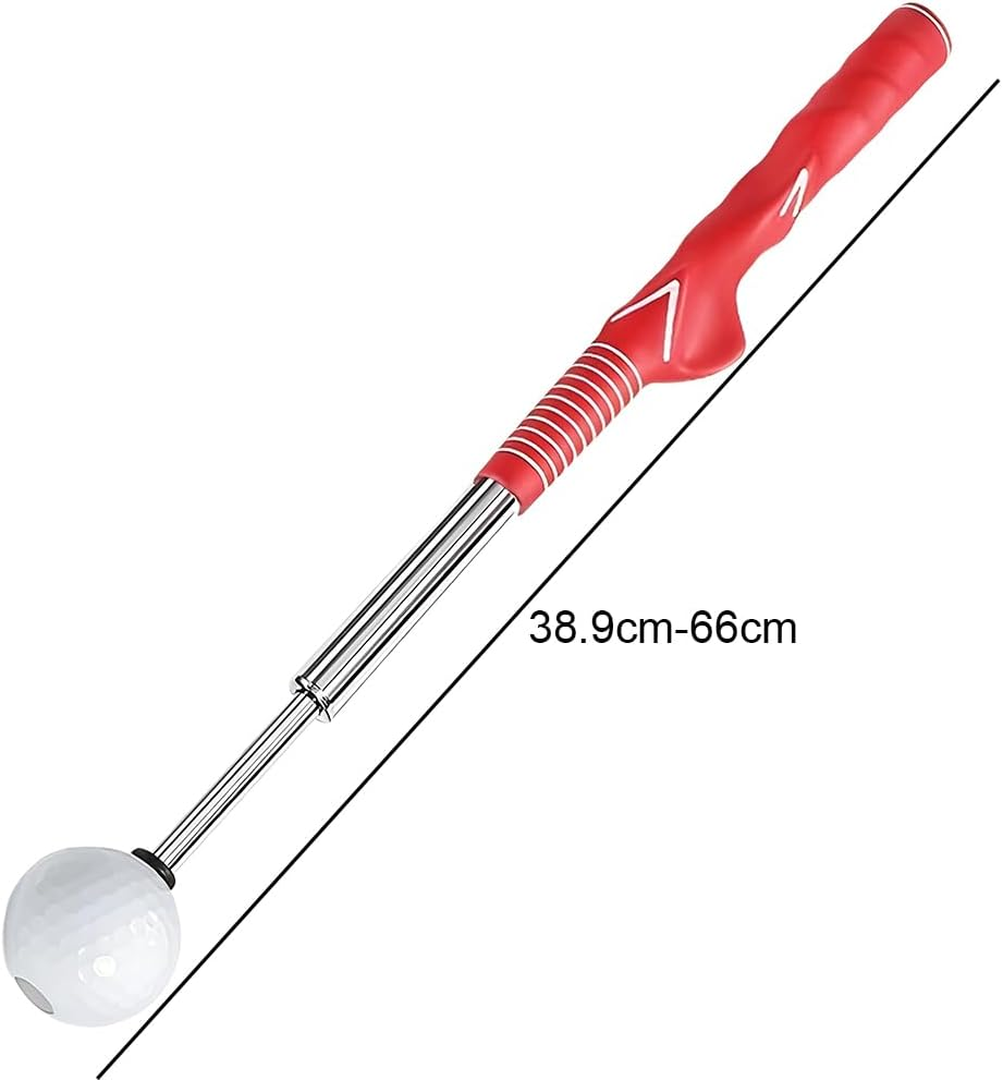 Retractable Golf Swing Trainer Aid, Golf Swing Practice Stick, Golf Grip Trainer for Warm-Up Right-Handed Golf Club Indoor Practice Strength & Tempo Flexibility Training Practice Accessories image number 1