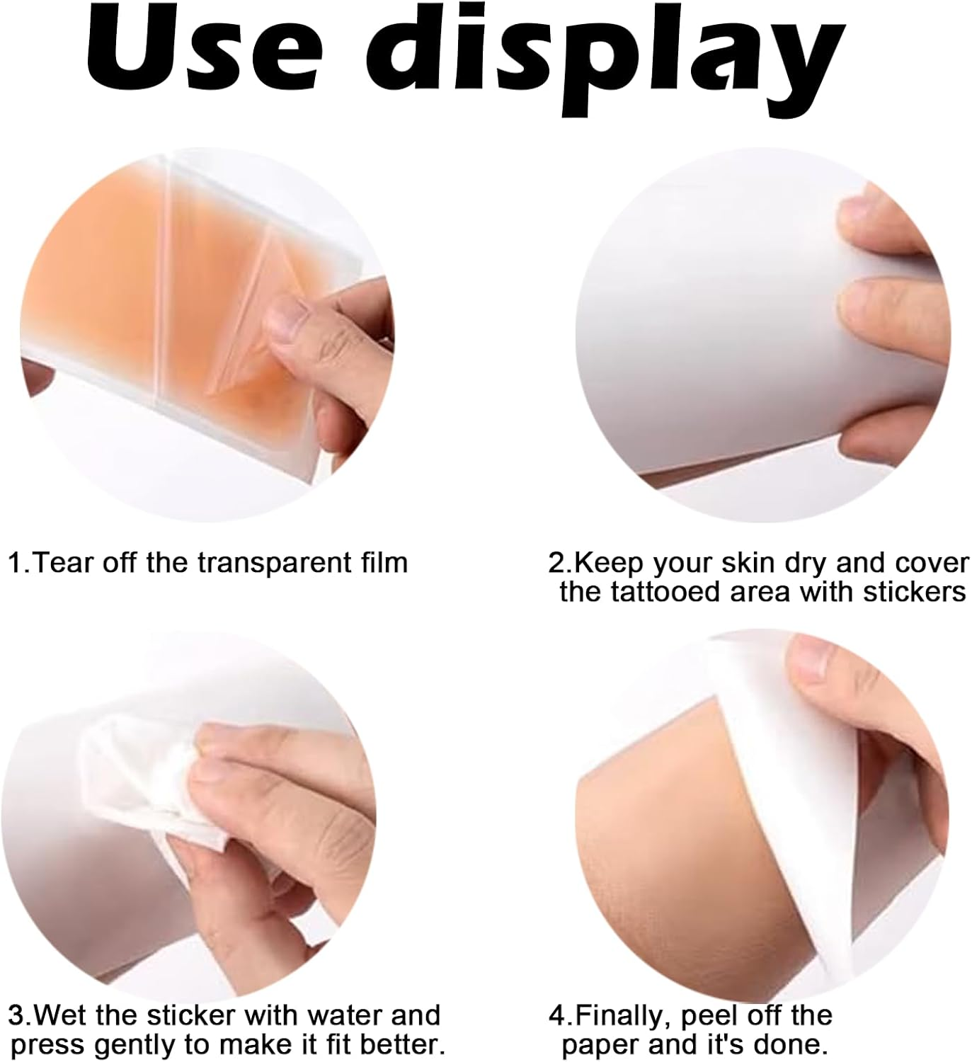 15Pcs Tattoo Cover up Patch, Invisible Waterproof Body Concealer Makeup Sticker, Scar Tape - Natural Looking Cover up Scar and Tattoos, Waterproof Body Concealer (Nature) - Nature image number 2