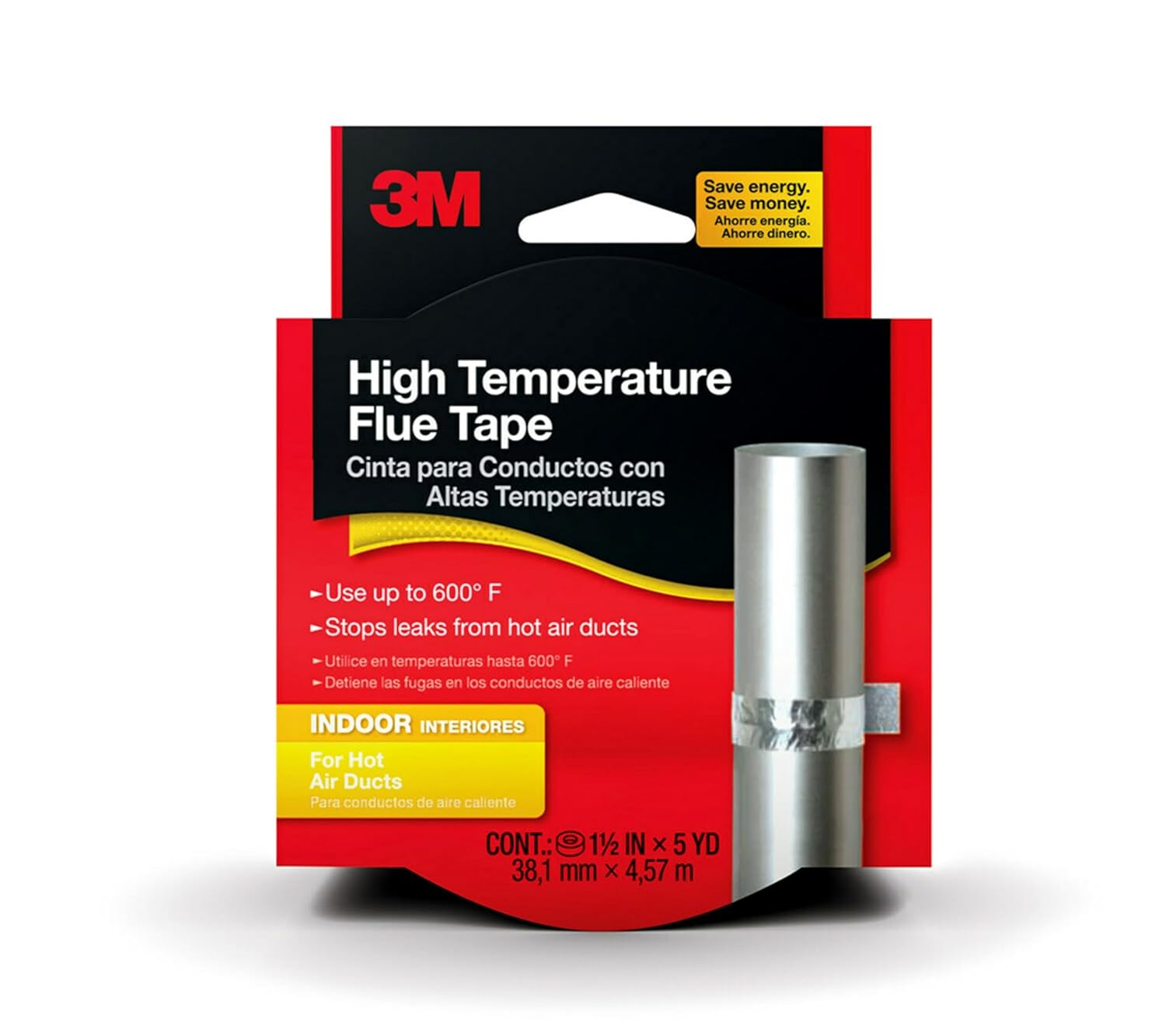 3M High Temperature Flue Tape, 15-Foot Roll image number 1