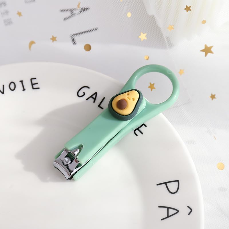 Avocado Cartoon Nail Cutters, Nail Clippers Set Nail Trimmer Fingernail Clippers Stainless Steel Nail Clippers for Women and Men, Fingernail and Toenail Clippers, Nail Tools (3H003) image number 4
