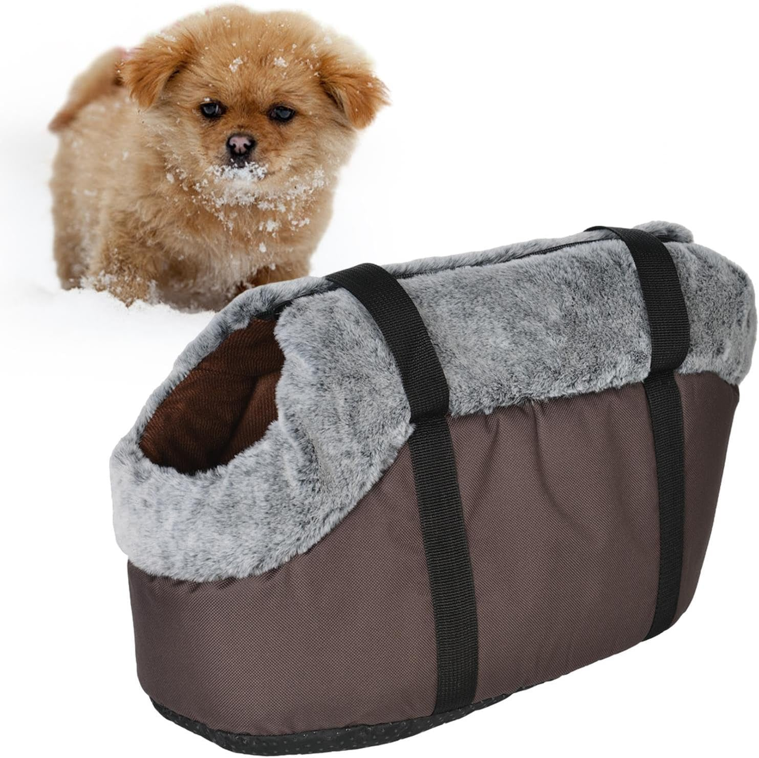 Puppy Carrier,Foldable One-Shoulder Portable Pet Bag Out | Dog Carrier Tote Bags Dog Purse for Cats Dogs Puppy Kitten Bunny Outdoor Shopping image number 4