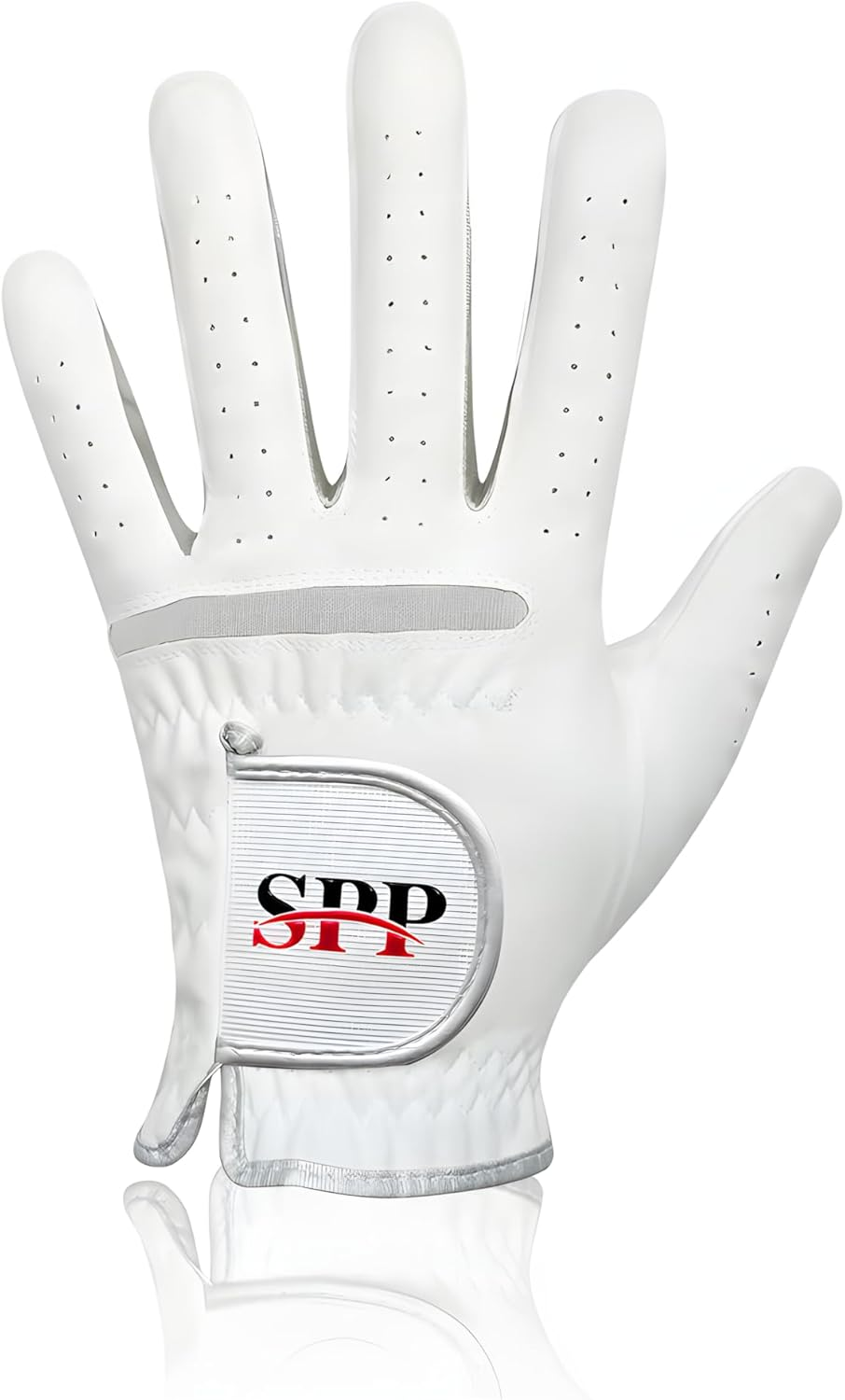 SPP Adjustable Golf Gloves-Breathable, Soft Comfortable Fit, Non-Slip Grip, All-Weather Use, Left or Right Hand for Men & Women