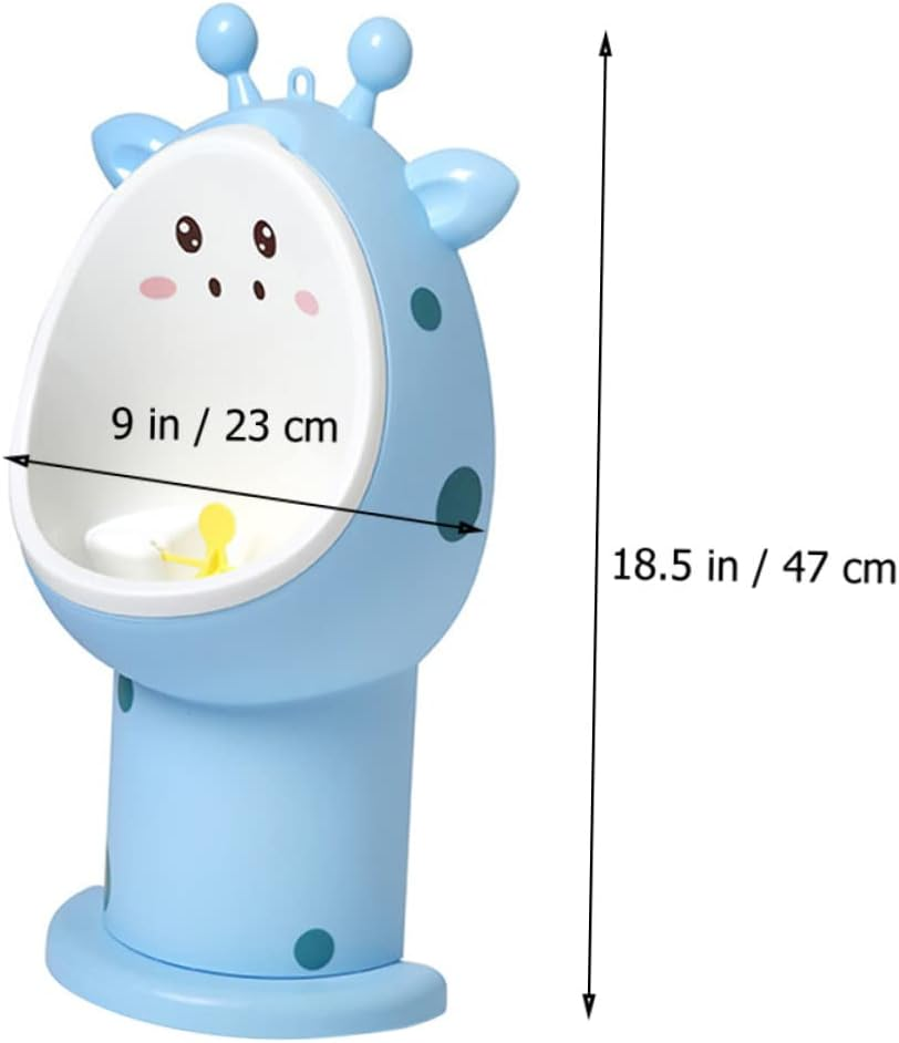 Generic Toddler Boys Urinal Standing Potty Training Toilet with Adjustable Height and Pinwheel Aim Assistant for Easy Cleaning image number 2