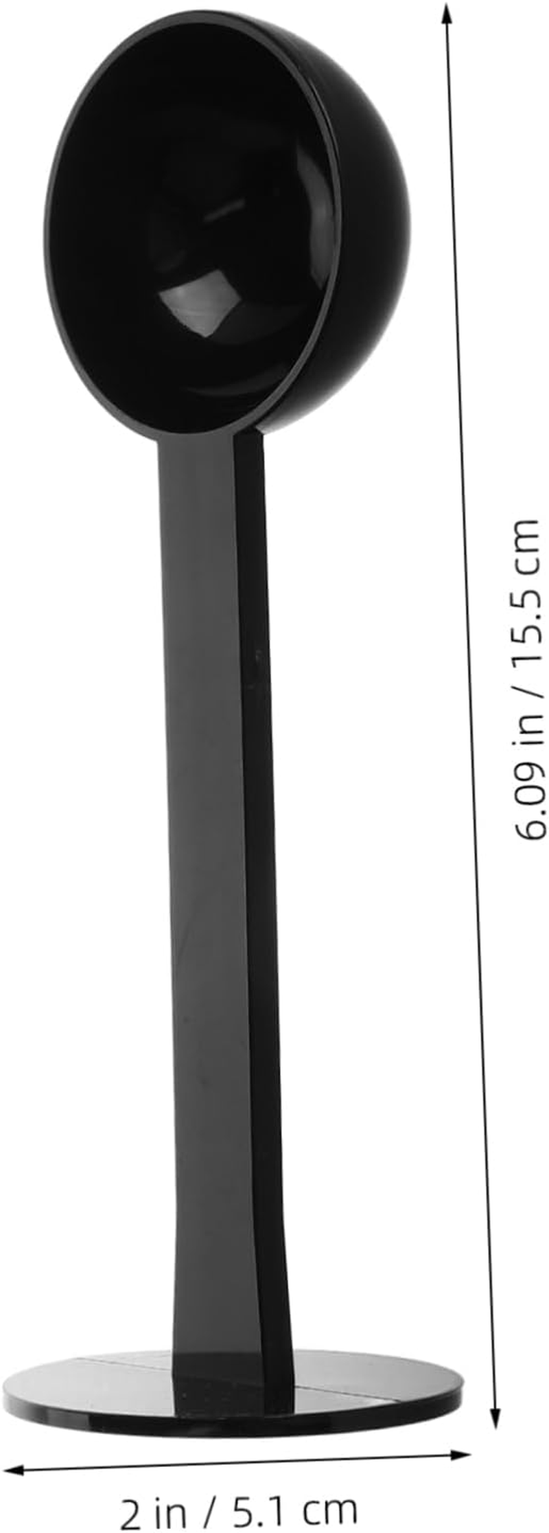 KICHOUSE Coffee Scoop and Tamper 2-In-1 Plastic Espresso Coffee Bean Measuring Spoon for Ground and Loose Tea Black Accessories for Home and Bar Use image number 3