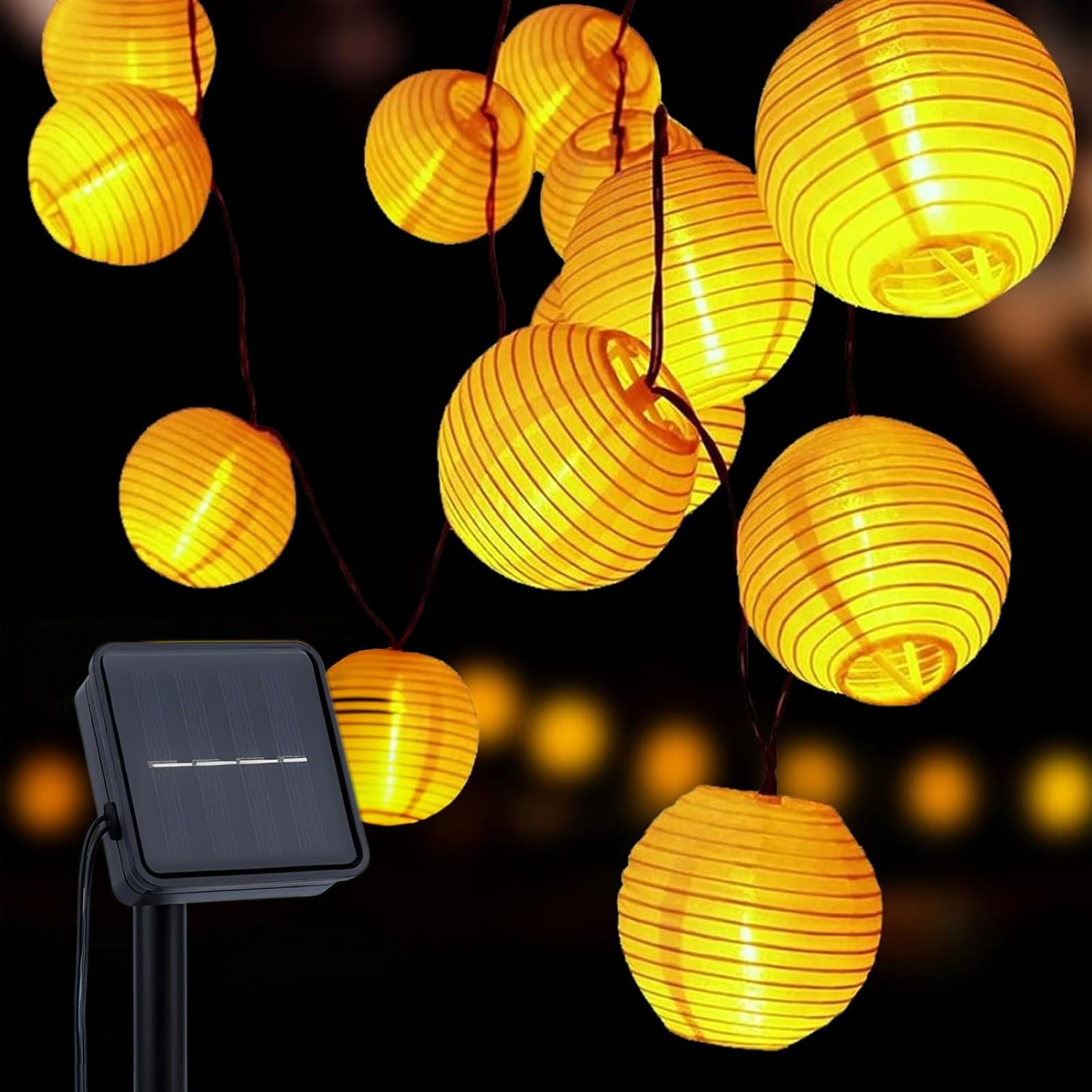 Alegre 3.5 M 10 LED Solar Fairy Lights Lantern Outdoor with 8 Modes image number 1