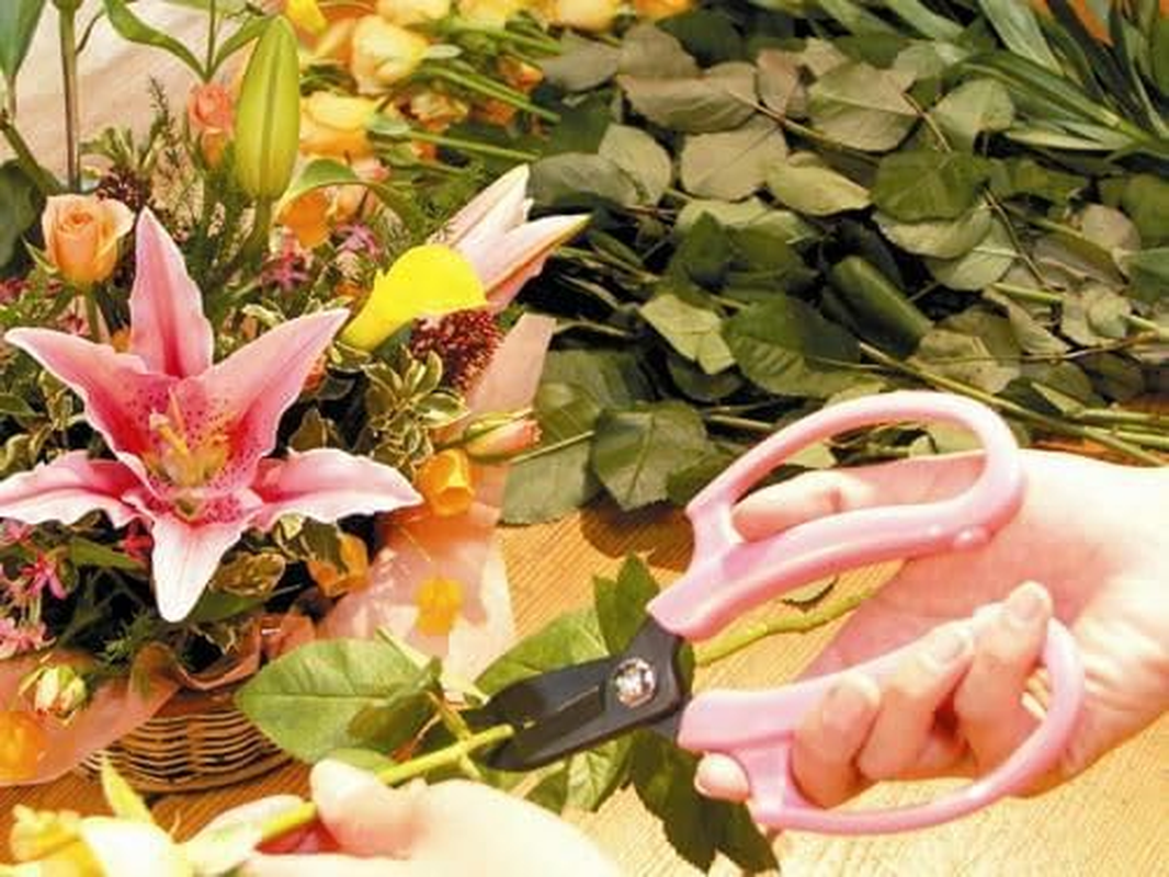 Ars Corporation FP-17-BK Commercial Flower Scissors Fleur (Black) image number 5