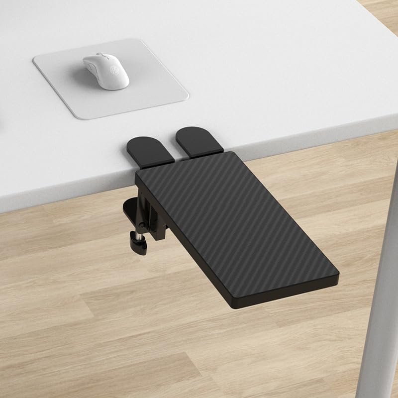 Computer Arm Rest for Desk, Suitable for Office Desks, Sturdy Mouse Arm Support, Computer Desk Extender, Suitable for Home and Office (Black, One Size) image number 5