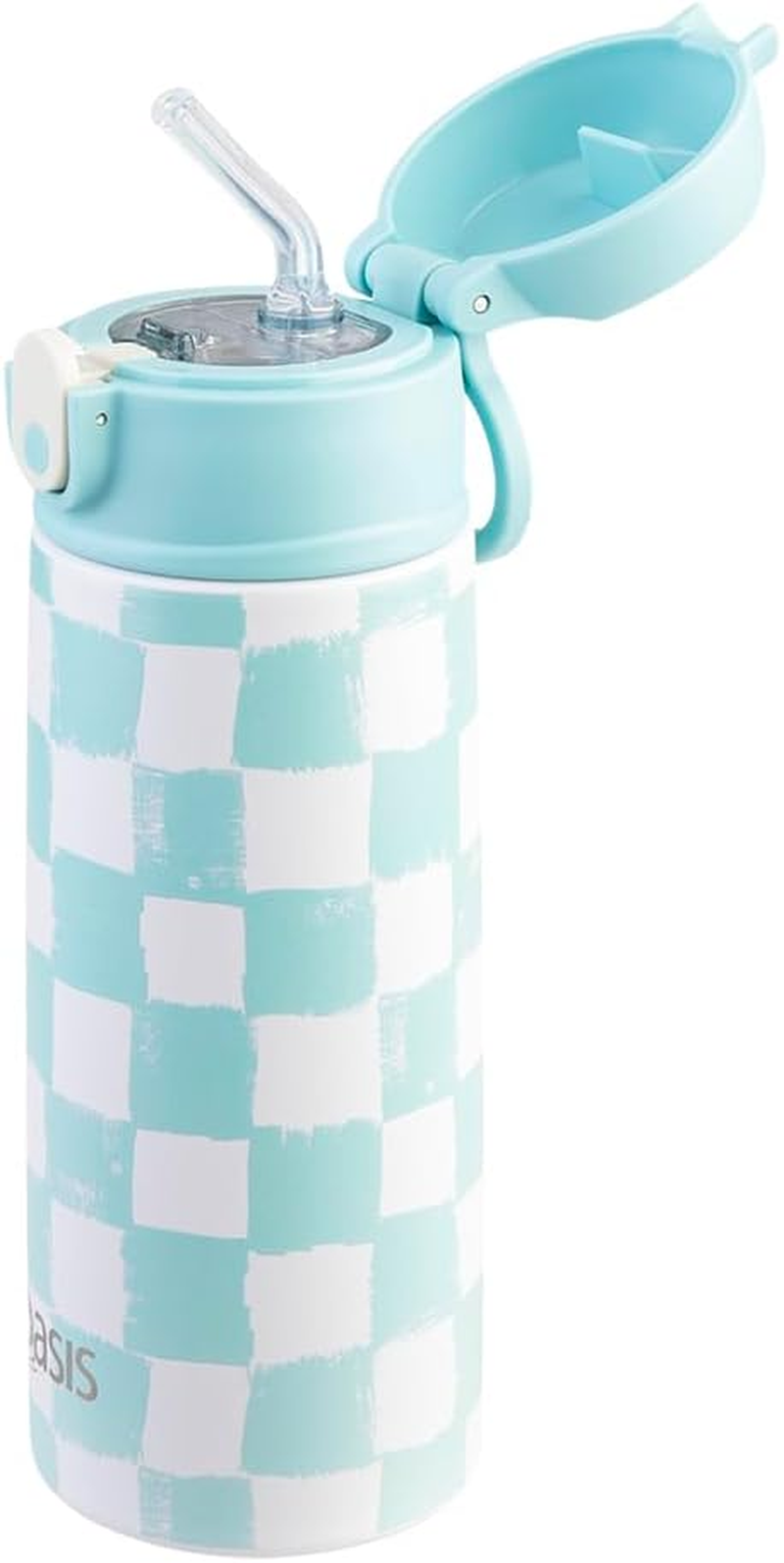 Oasis Stainless Steel Double Wall Insulated Kid'S Drink Bottle W/Sipper Straw 550Ml - Check It Out