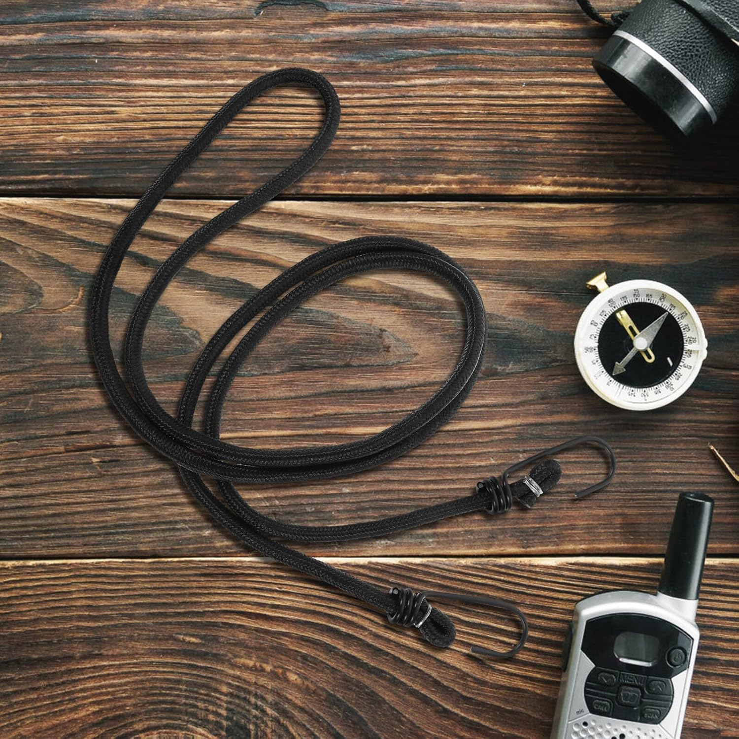 NOLITOY Heavy Duty Elastic Bike Strap with Hooks Adjustable Bungee Cord for Mountain and Fixed Gear Bikes Elastic Luggage Rope for Secure Camping and Travel Cargo