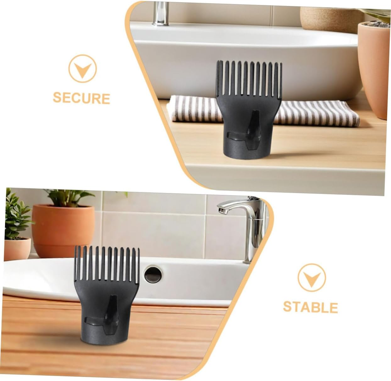 4Pcs Heat Resistant Plastic Hair Dryer Nozzle Replacement Narrow Concentrator Styling Tool Attachments for Salon and Home Use High Temperature Resistant Blow Dryer Parts image number 2