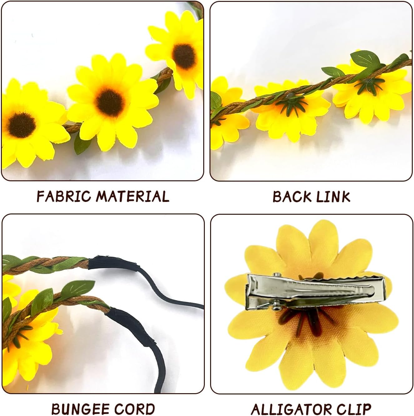 1 X Daisy Hairband and 12 X Daisy Small Hair Pins, Women'S Hair Accessories, Creative Design Hair Accessories, Party Hair Accessories, Clothing Accessories image number 1