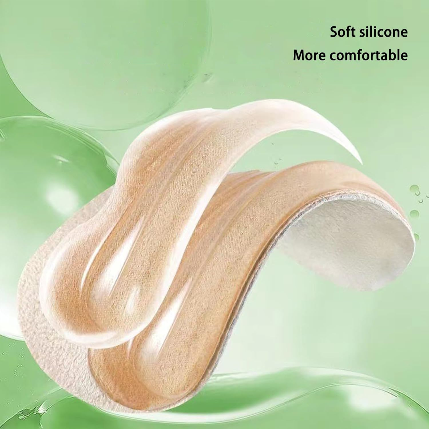 Heel Grips for Shoes Too Big anti Slip Heel Pads 2 Pairs for Women Men Prevent Blisters and Rubbing Comfort Fit （Beige）