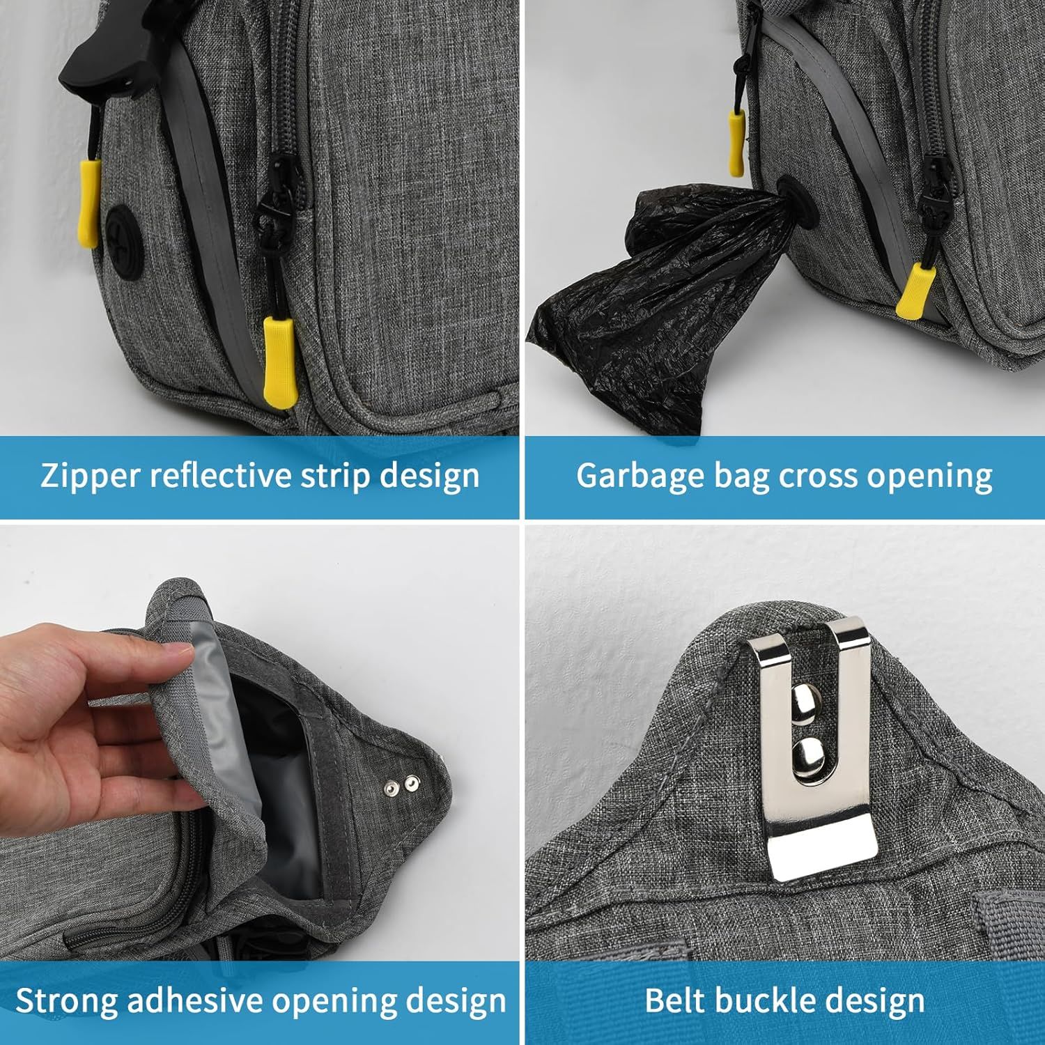 Treat Bag for Dogs, Food Bag, Dog Training, Waterproof, Pet Treat Bag with Waste Bag Dispenser for Walks, Training Sessions and Outdoor Activities image number 1