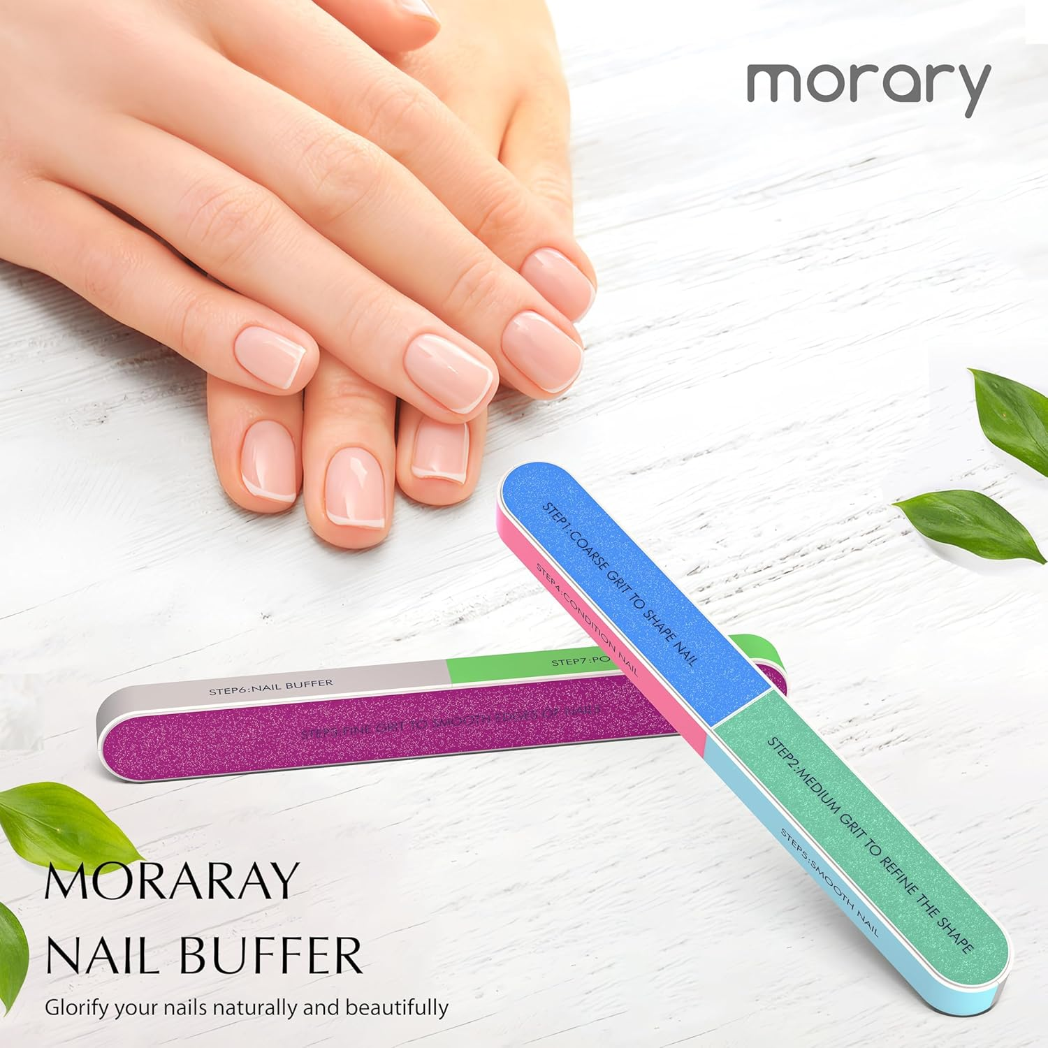 7 Way Nail Buffer Block for Natural Nails Shine Smoother Upgraded Buffing Block Seven Steps Polisher Fingernail Files Buffer 150/320/600/1200/4000 Grit for Shinning Buff Nails image number 6