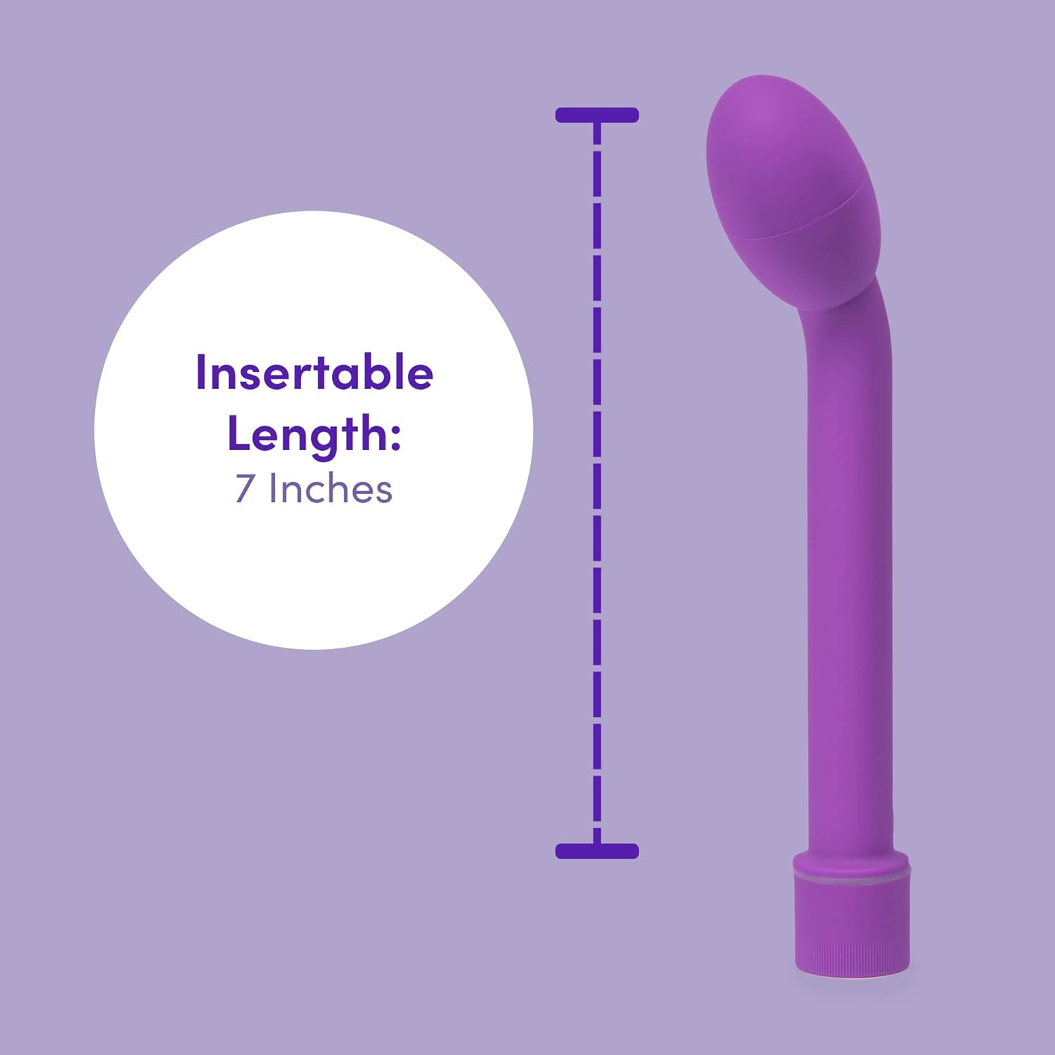 Lovehoney Purple G-Slim G-Spot Vibrator - Plastic - Waterproof & Beginners Friendly image number 1