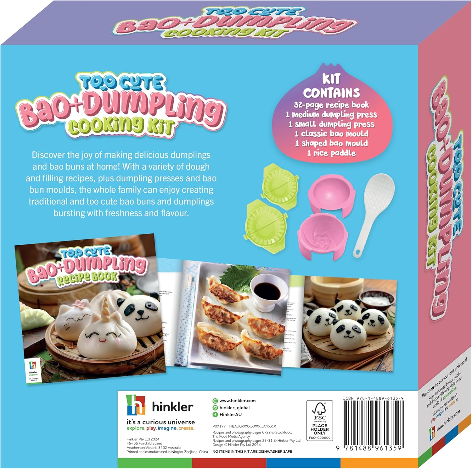 Too Cute Bao & Dumplings Kit &ndash; Fun and Easy Dumpling-Making Kit for Kids and Families &ndash; Includes Moulds, Presses, and Recipe Book image number 4
