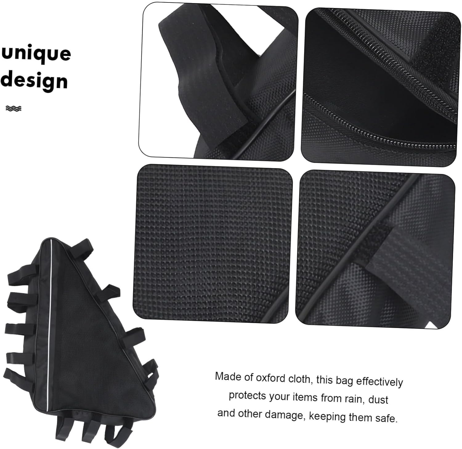 HANABASS Triangle Bag Bike Battery Cover Battery Bag Battery Cover Electric Bike Frame Bag Saddle Bag Bicycle Back Seat Repair Tool Saddle Bag Bike Electric Bicycle Seat Bag Suitcase image number 3