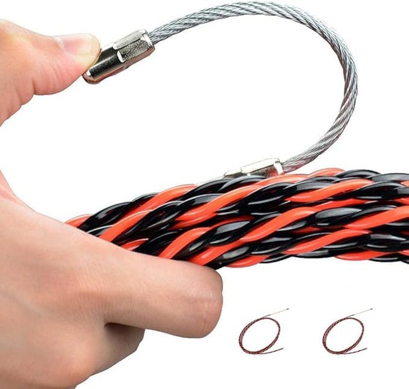 WEZCHUGHAOL Cable Wire Puller Electrician Threading Device Steel Wire Puller Versatile Wire Puller Cable Threader Tool Threader Candy Dispenser Machine Electrical Wire Threader Tool Puller (10M) image number 4