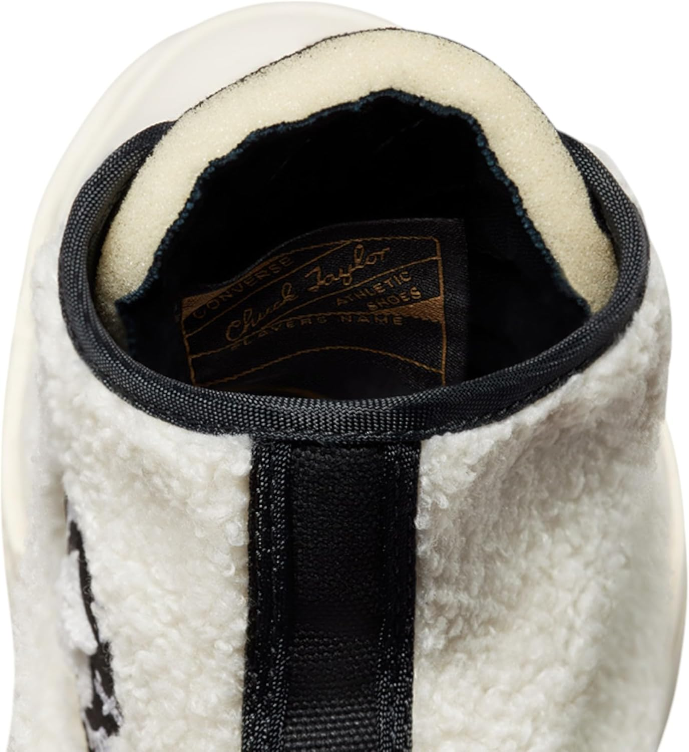 Converse Unisex Chuck 70 Cozy Utility Sherpa High Top Shoe Egret/Black/Egret 11 image number 6