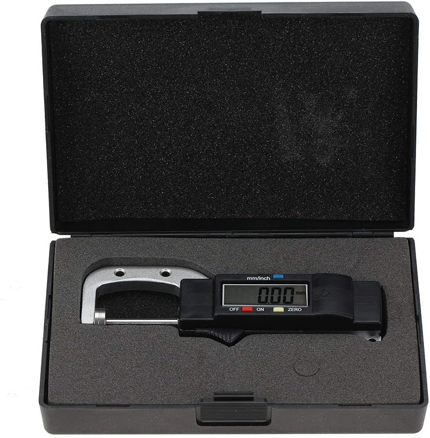 Digital Thickness Gauge, 0-25Mm Range, Large LCD Display, Switchable Mm/Inch Units, for Material Thickness Measurement image number 3