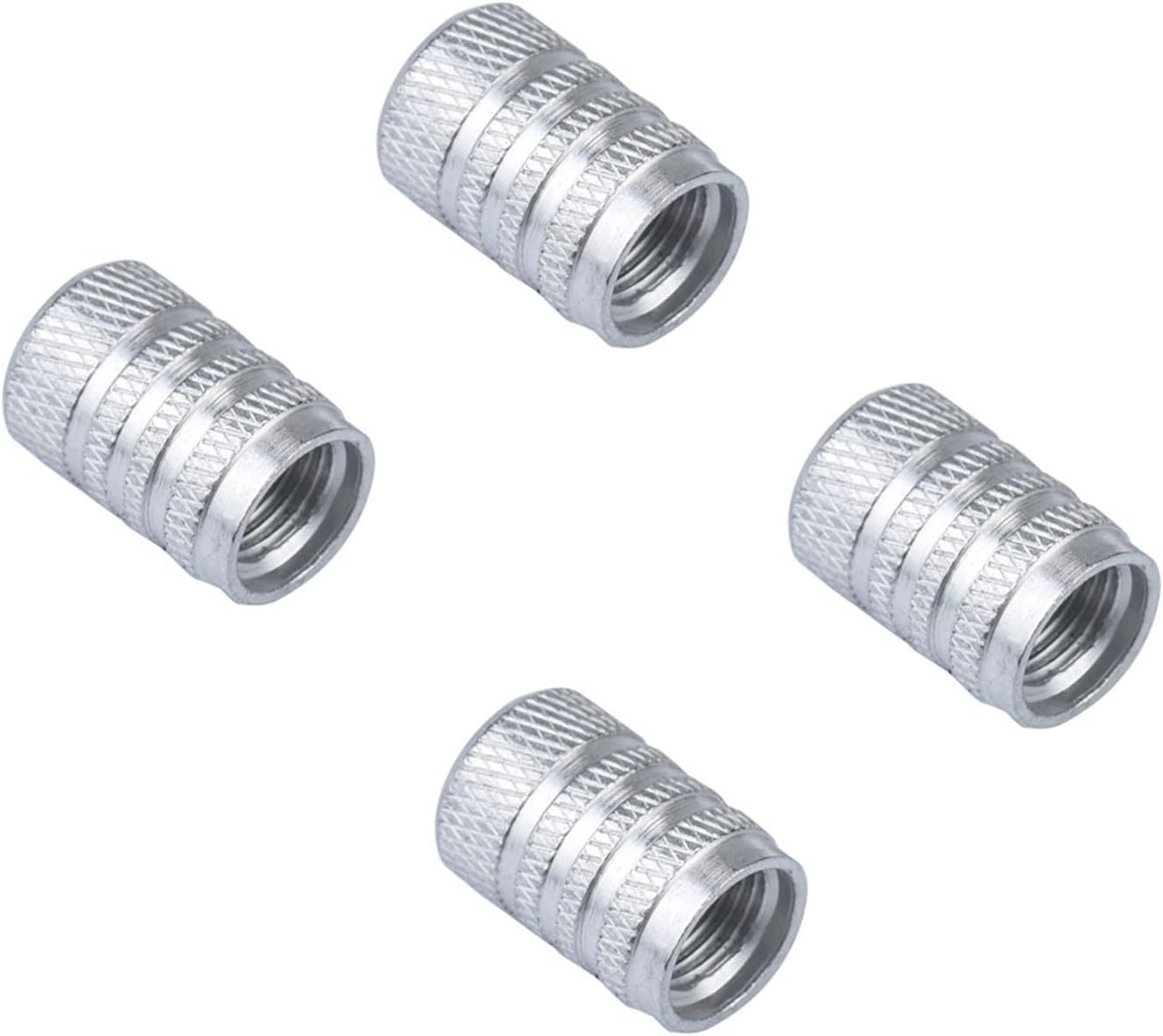 Car Tire Valve Stem Caps 4Pcs Bolt-In Aluminum Theftproof Valves Caps Car Wheel Tires Valves Tyre Stem Air Caps (Color : 22) image number 4