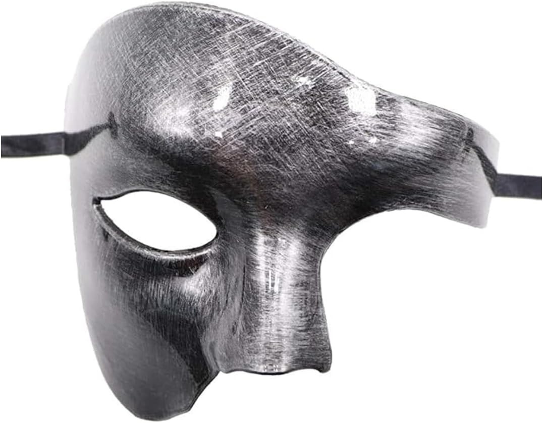 AIMALL Elegant Half Face Ghost Mask Series, European and American Style, Suitable for Halloween Carnival, Opera Ball and Nightclub Party - 7.87X5.91X1.18 Inches - Double-Purple image number 5