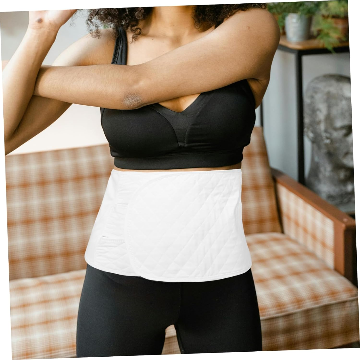 Maternity Waist Trainer Postpartum Belly Support Band Pregnancy Belly Brace Soft Breathable for Women Lumbar Support Elasticity Restoration image number 6