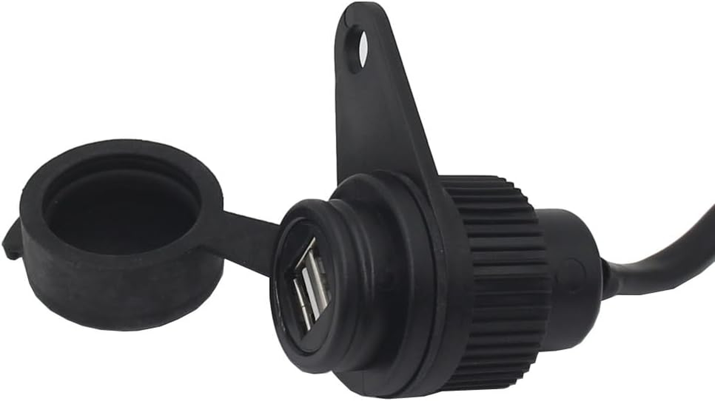 Motorcycle USB Charging Socket Modified USB Chargers Adapter with Dual 5V/2A Port Waterproof Cover Replacement for MT-09 SP MT07 XSR700 image number 4