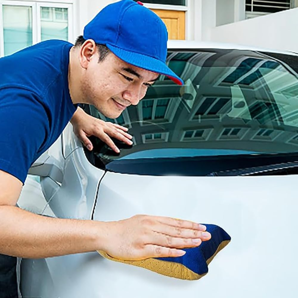 2PCS Windshield Defogger,Window Defogger Sponge,Absorbent Glass Car Windshield Cleaner for Auto Cleaning,Auto Window Cleaner No Scratch(Blue) image number 6