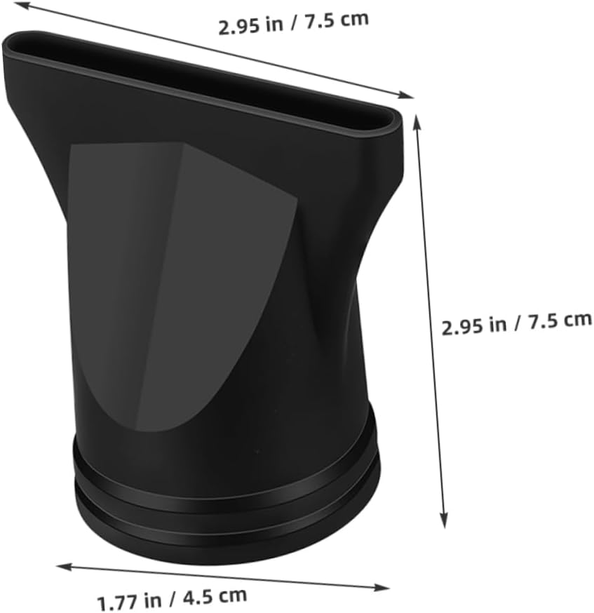 BESTYASH 5Pcs Hair Dryer Accessories Diffuser Nozzles Replacement Parts for Blow Dryers Styling Tool for Home Salon Black image number 3