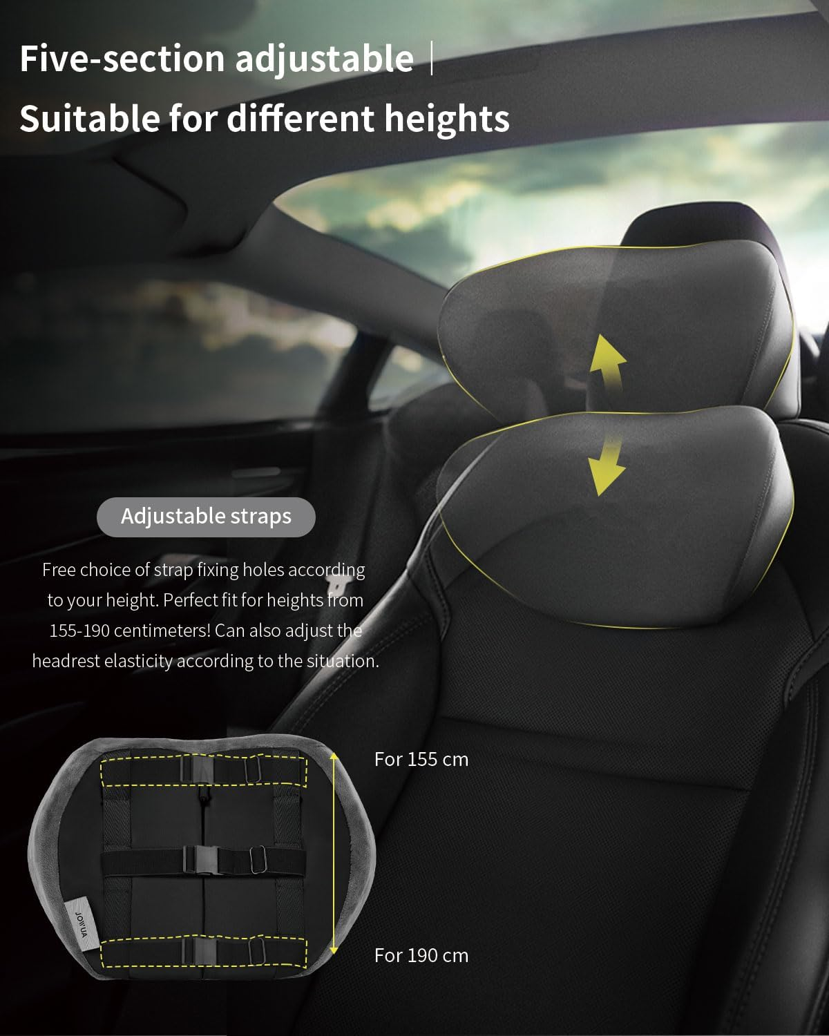 Jowua Car Neck Pillow for Tesla Model 3 / Y/S/X image number 2